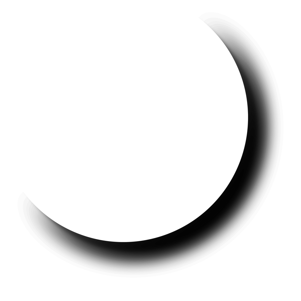 Soft circular drop shadow png