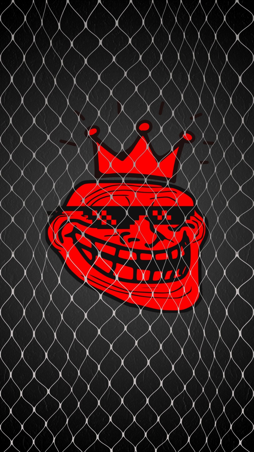 Troll face black and red wallpaper iphone wallpaper