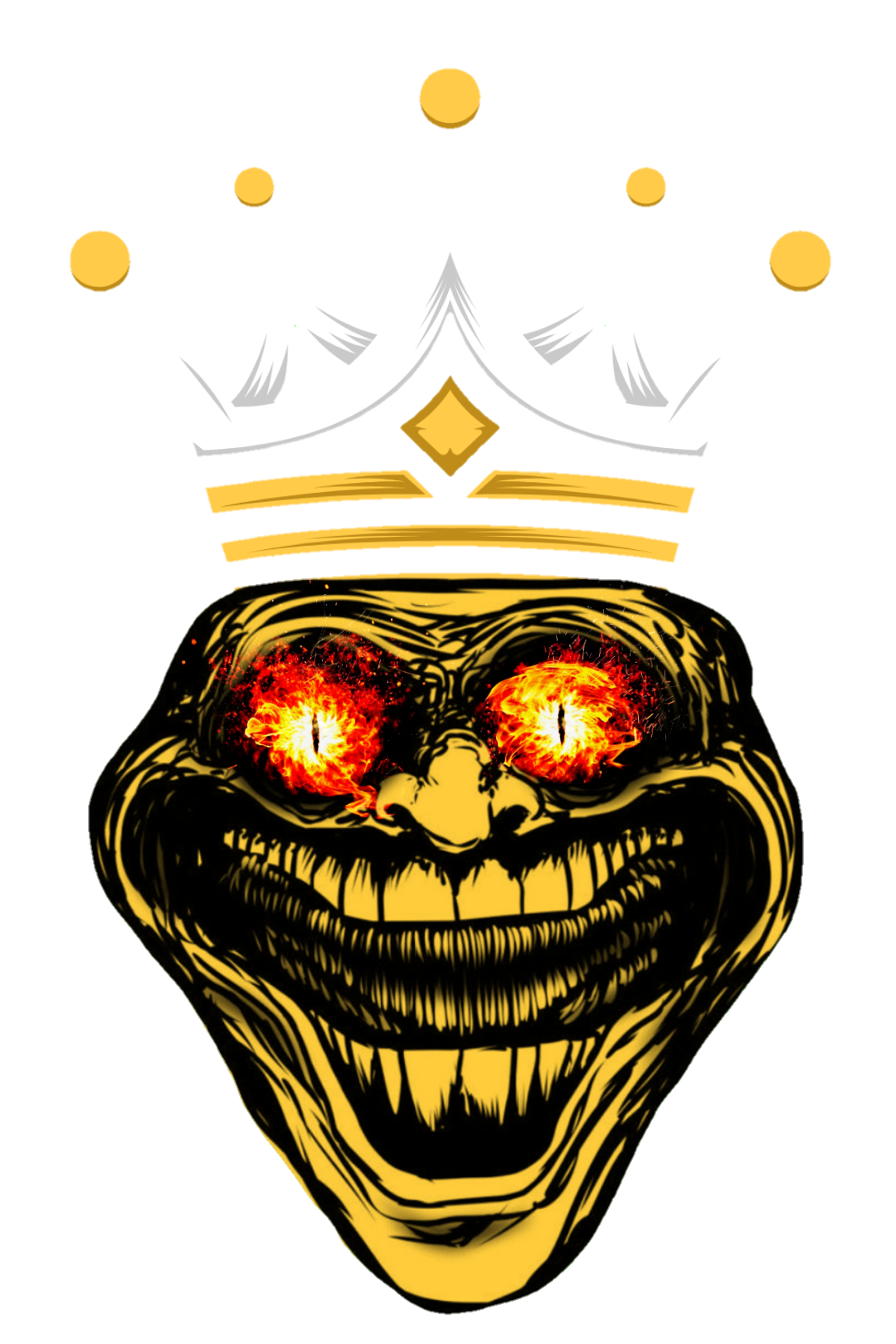 Troll face king png