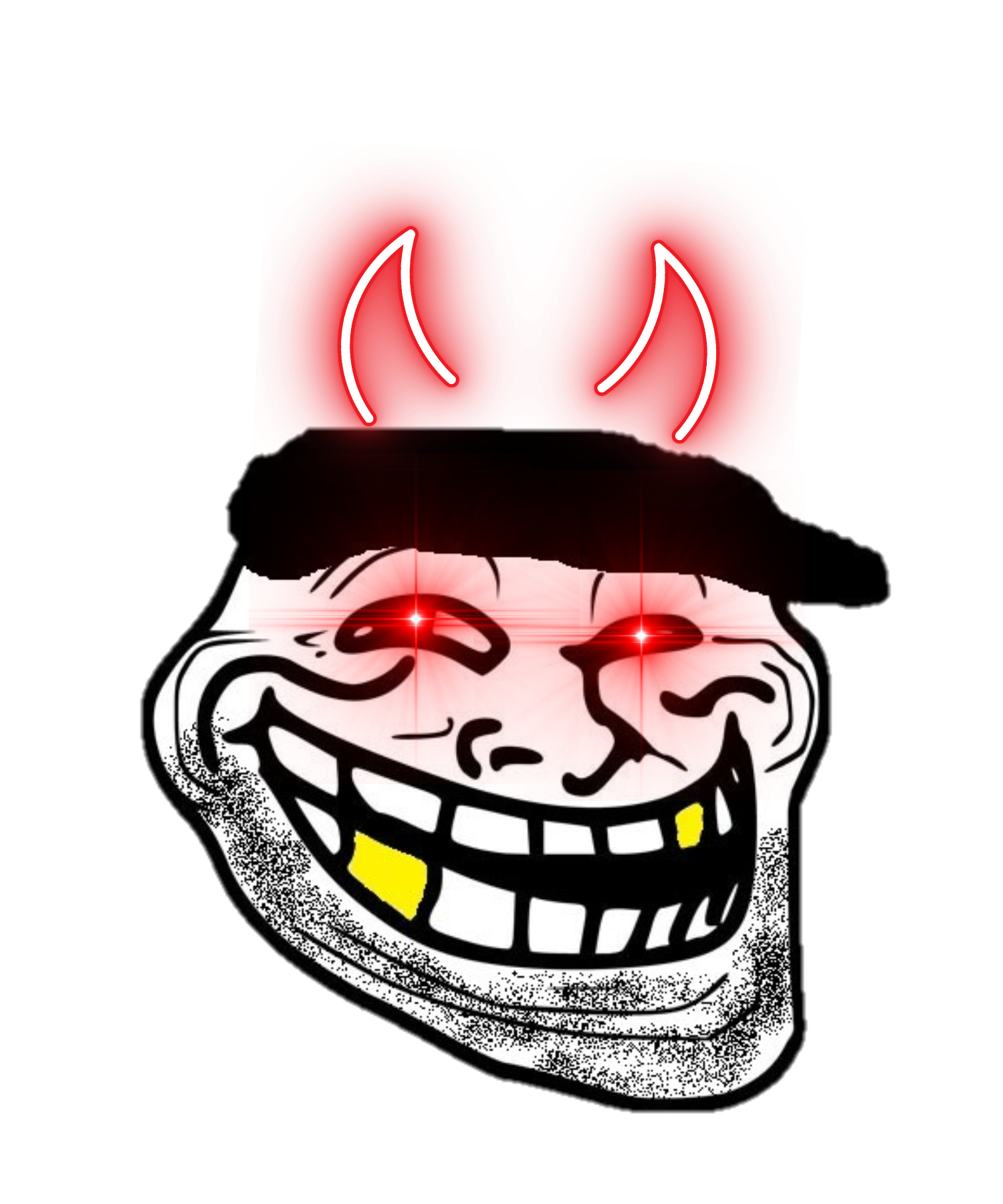 Troll face png scary