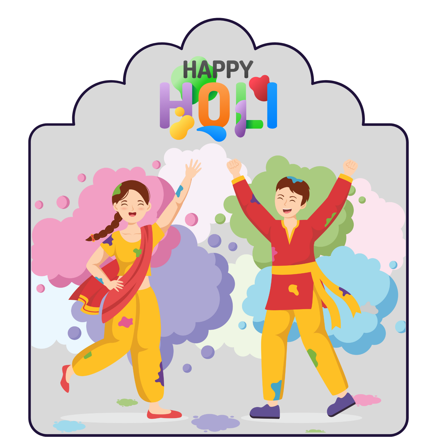 Happy holi png download