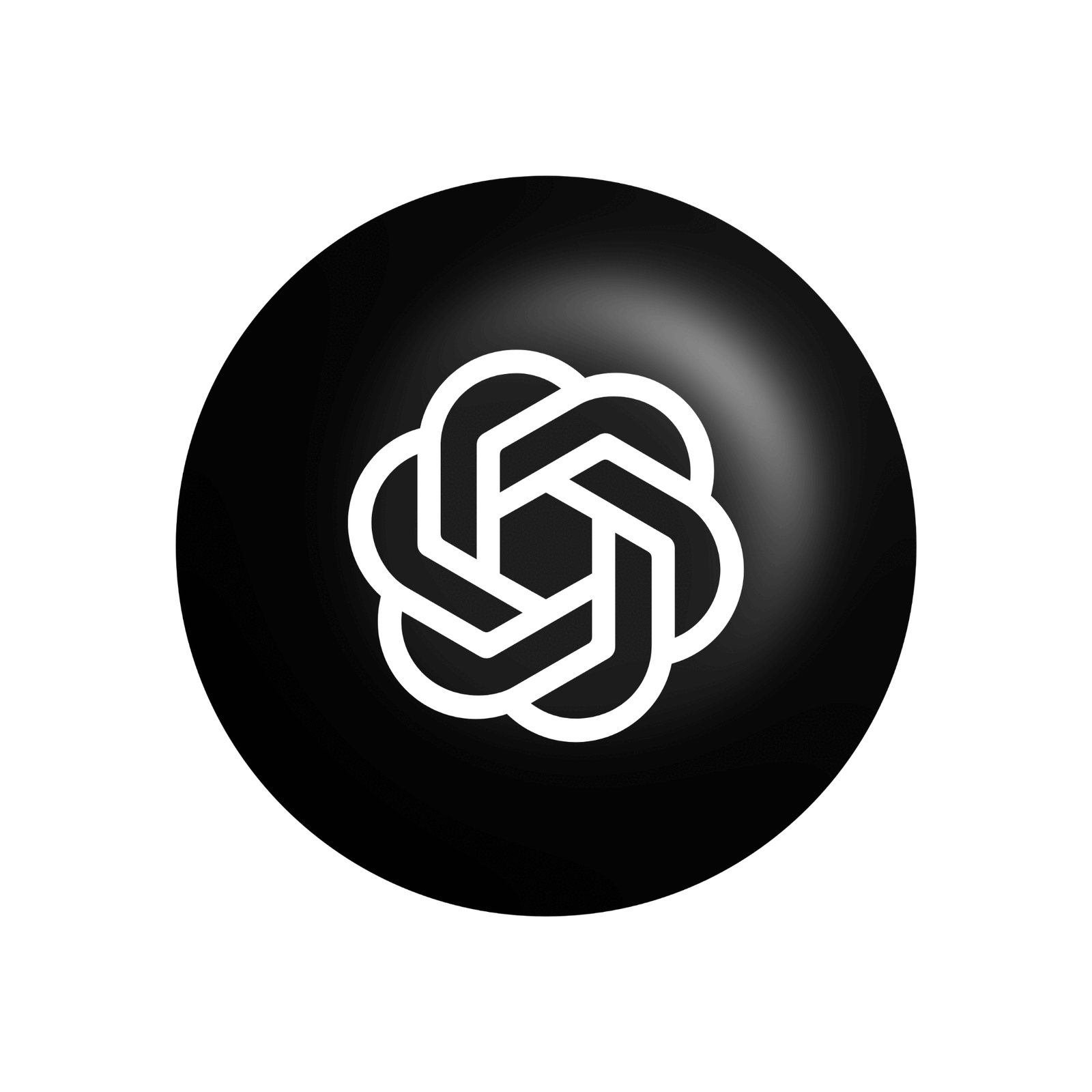 Chat gpt black logo png