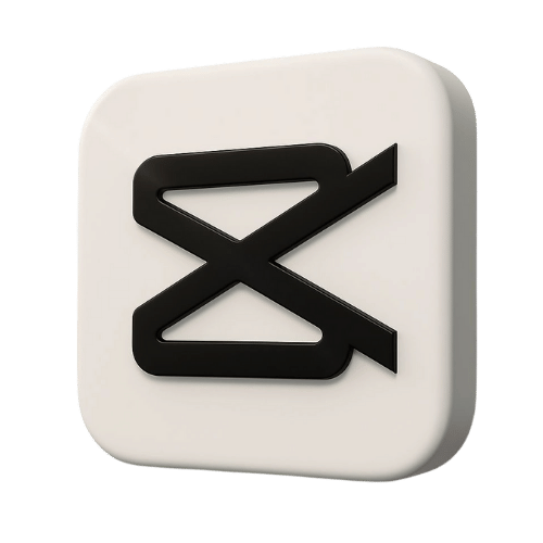 3d capcut logo clipart free download