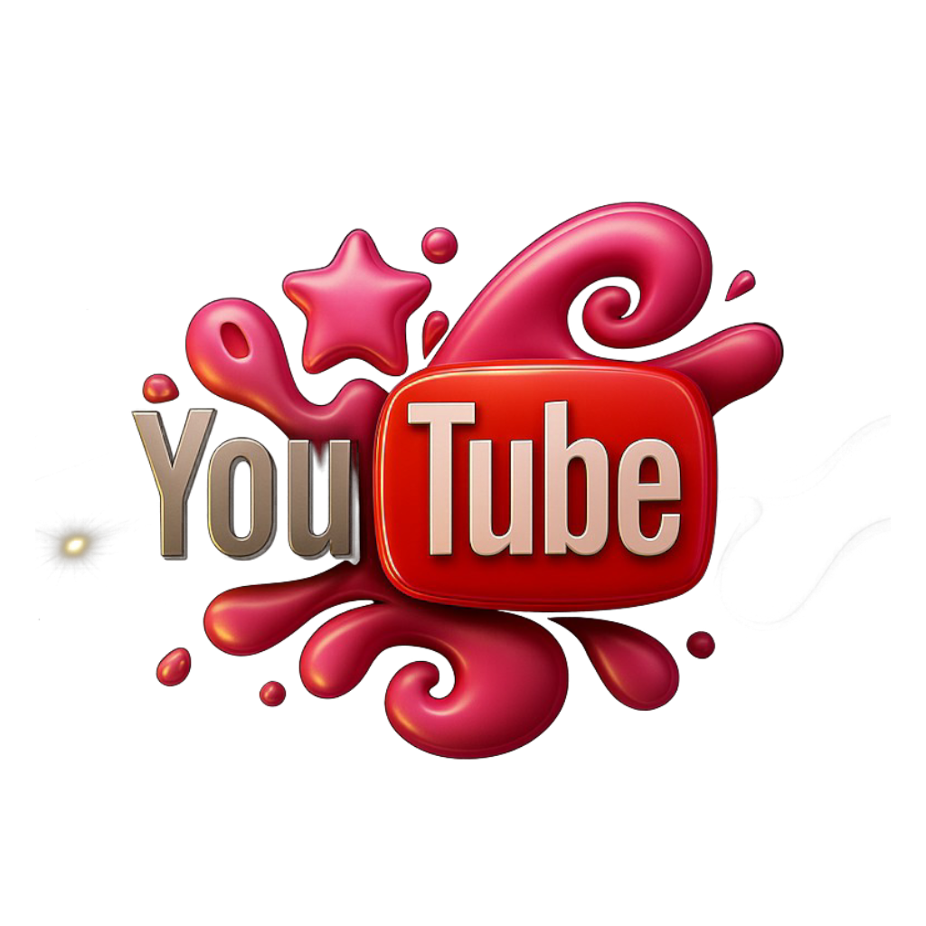 YouTube 3D Logo Icon Download PNG