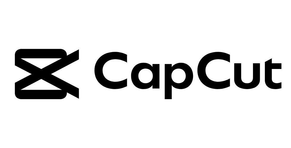 Black capcut logo