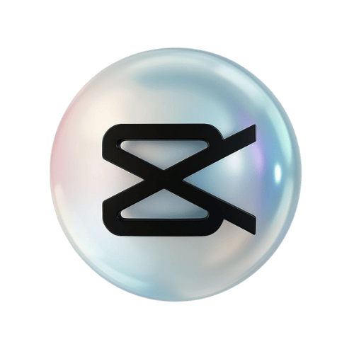 Capcut 3d logo transparent