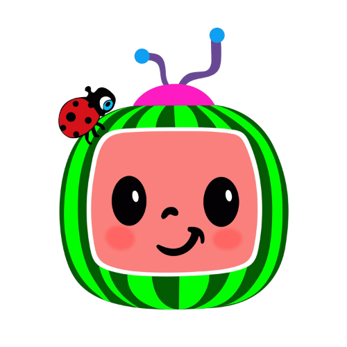 Cocomelon logo ladybug clipart PNG image