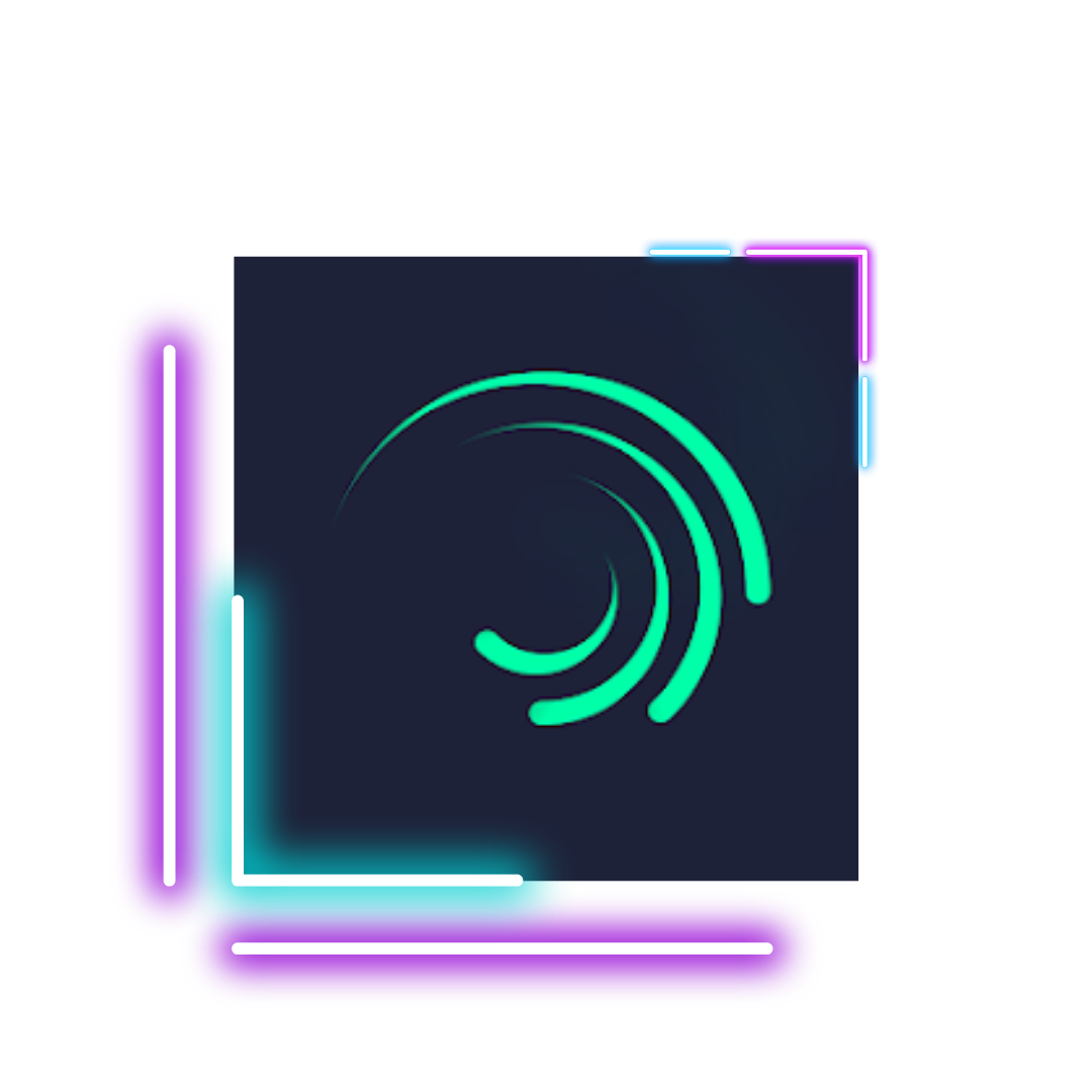 Alight Motion Logo Negro PNG