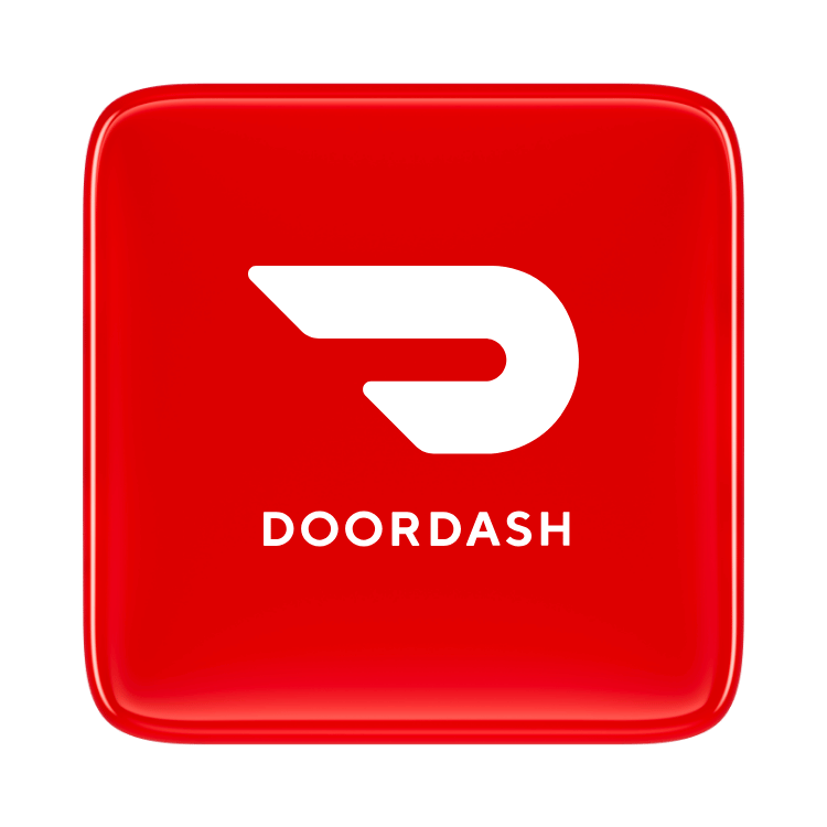 Doordash 3D Logo Png Transparent