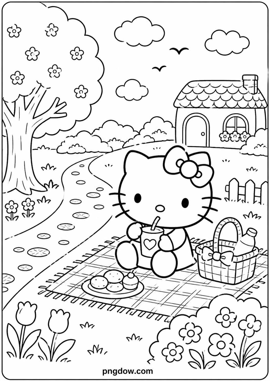 Hello Kitty Picnic Adventure: A Creative Journey for Young Artists