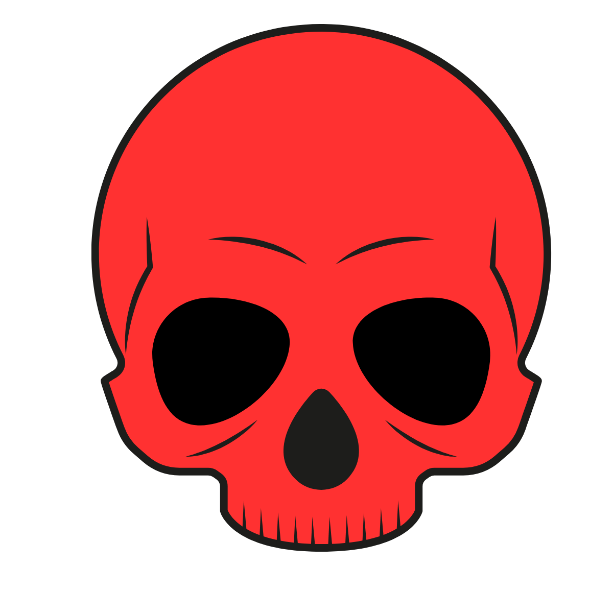 Red Skull Troll Face HD