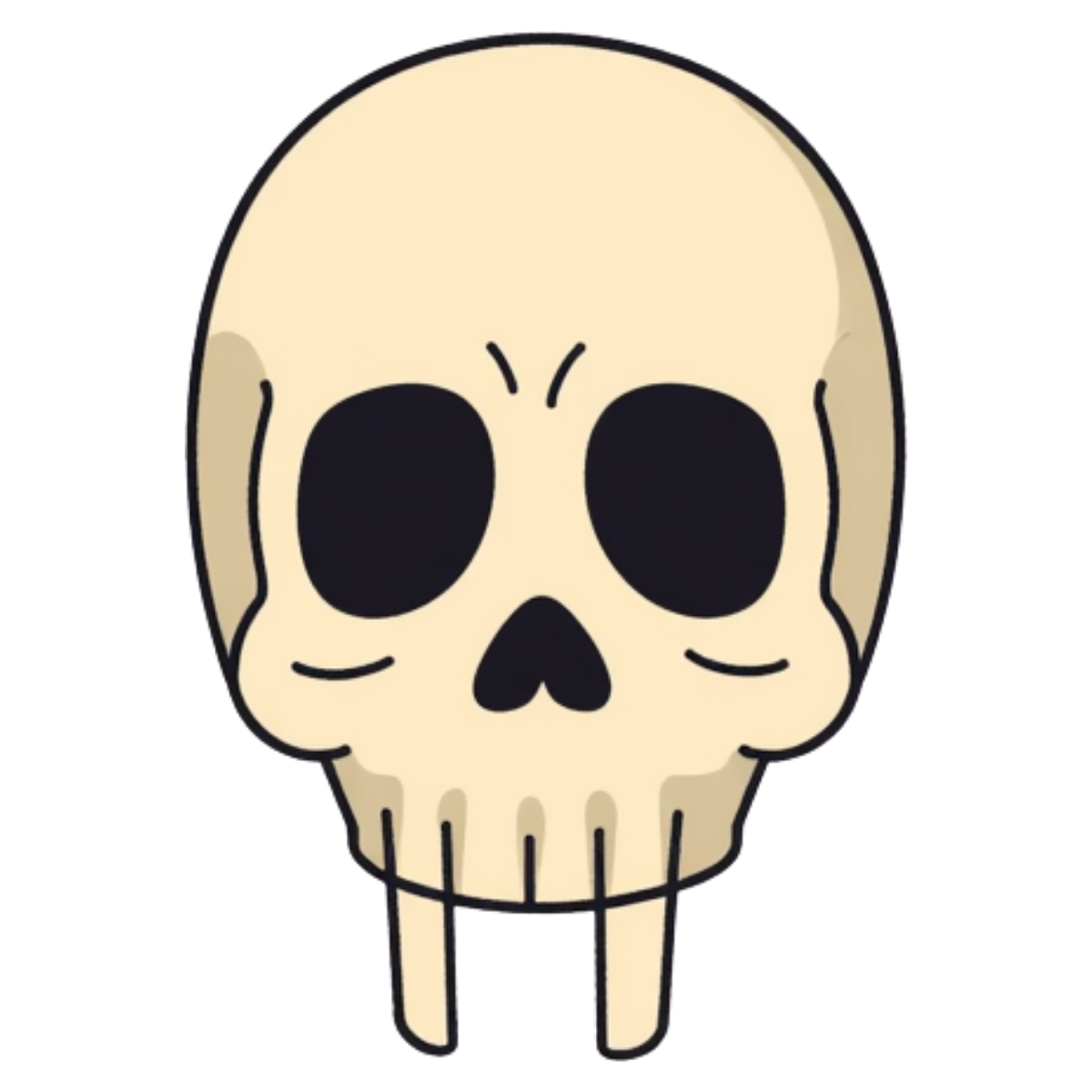 Skull Troll Face Transparent PNG