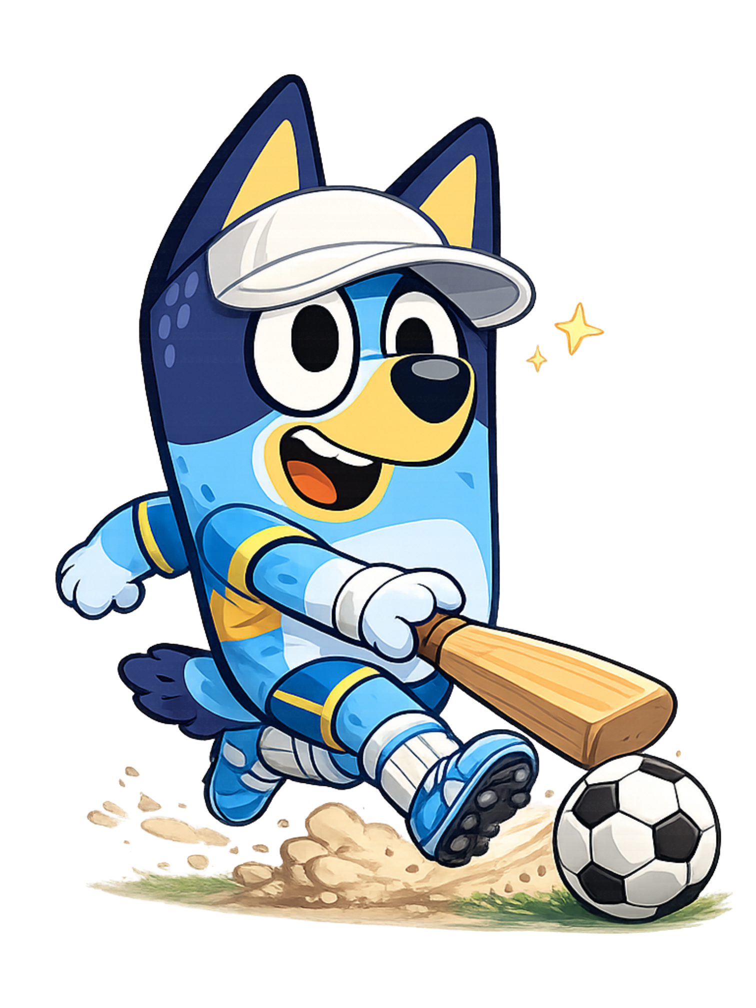 Bluey Holding A Birthday Cake, Celebration Theme, Transparent Background PNG Clipart