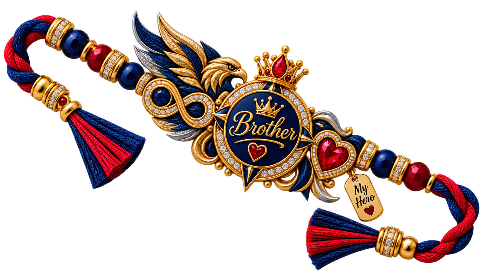 Beautiful Rakhi Design PNG Image