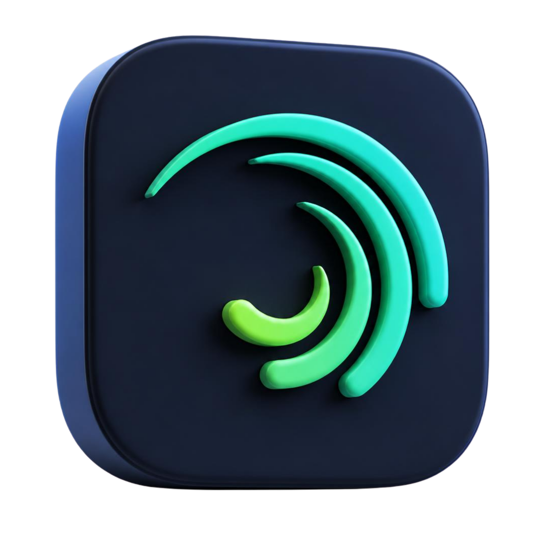 Alight Motion Logo 3D Icon PNG Transparent – Free Download