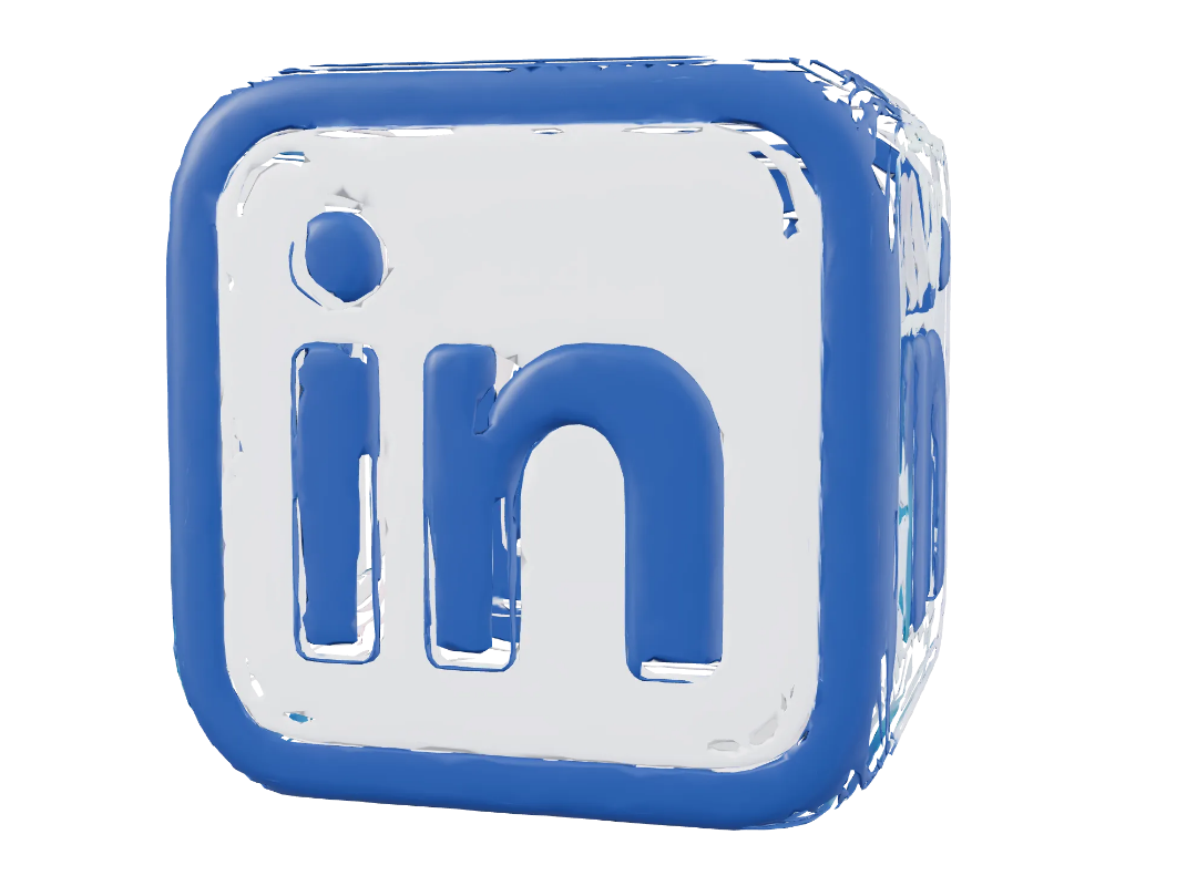 LinkedIn Logo PNG Free Download – 3D Blue Cube Icon – Free Download