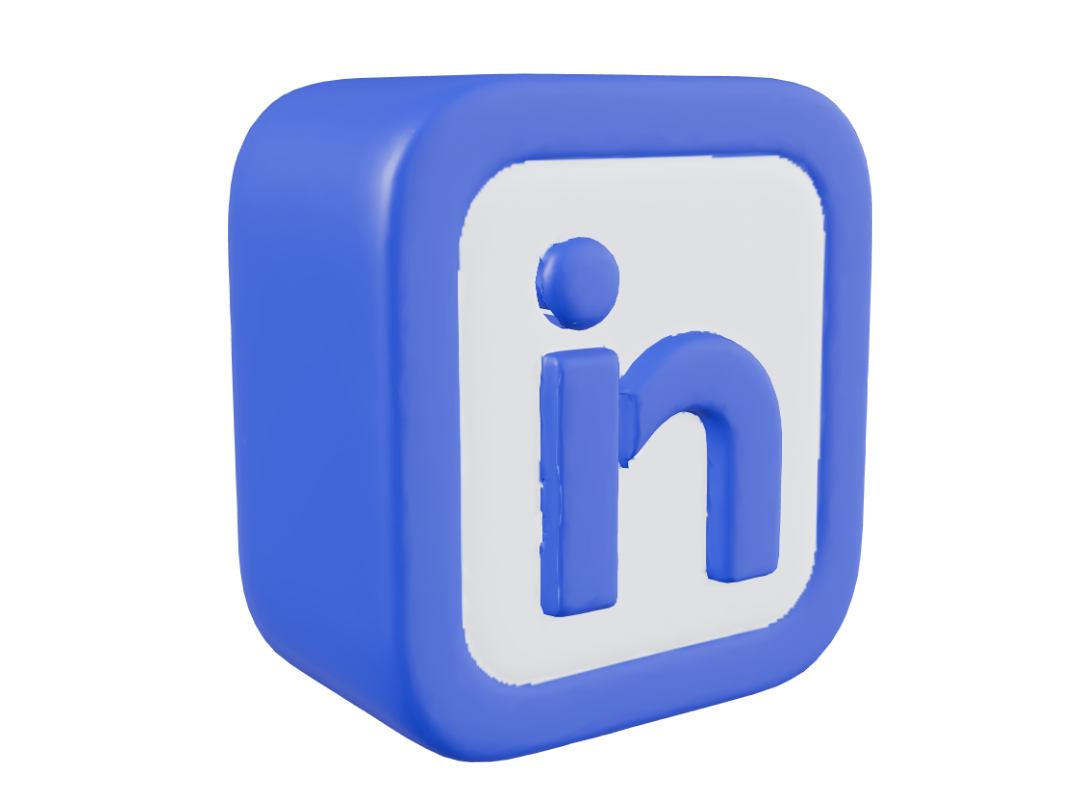 LinkedIn Logo PNG Free Download – Blue 3D Cube Icon – Free Download