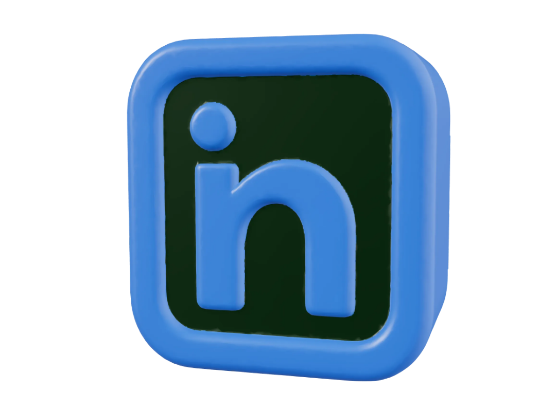 LinkedIn Logo PNG Free Download – Blue 3D Square Icon – Free Download