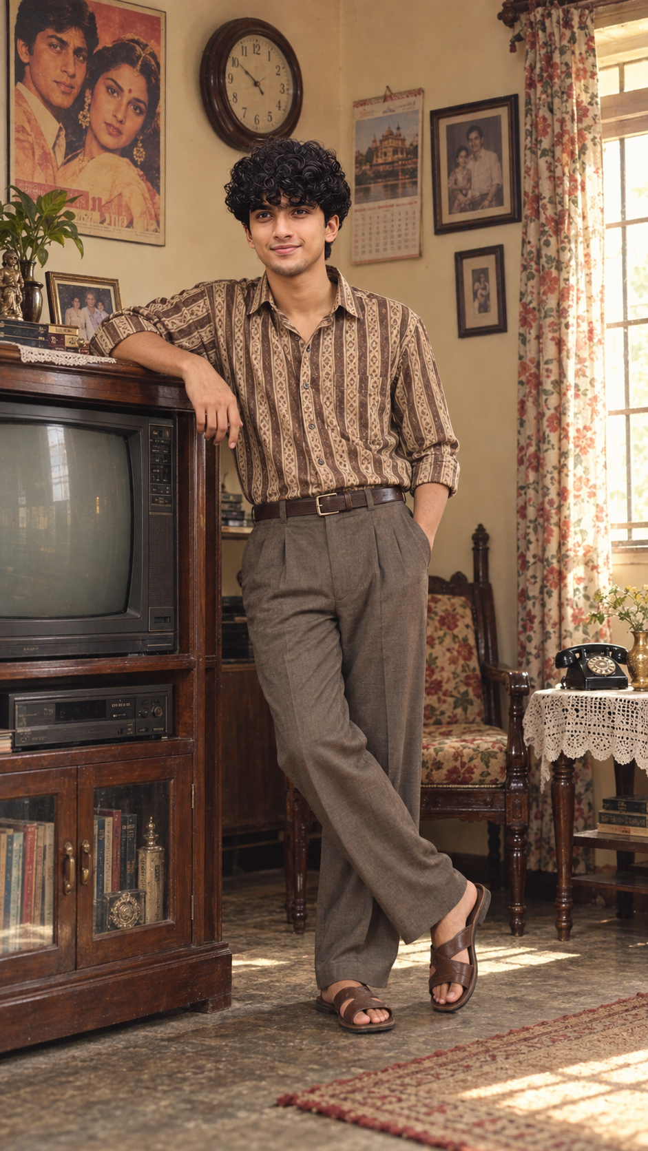 1980s Vintage Indian Photo Prompt: Create Ultra-Realistic Retro Portraits