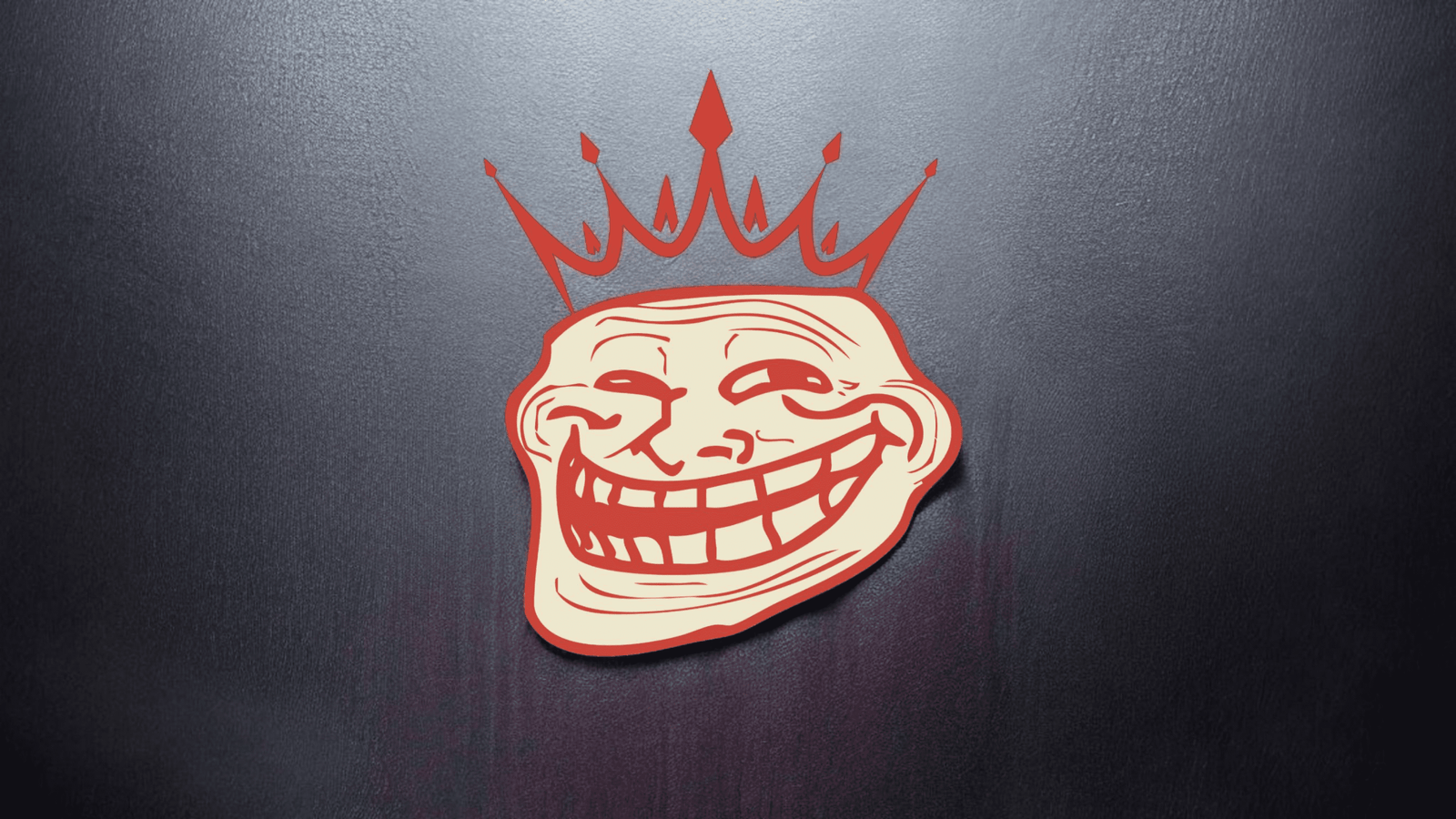 Crowned troll face desktop wallpaper free download