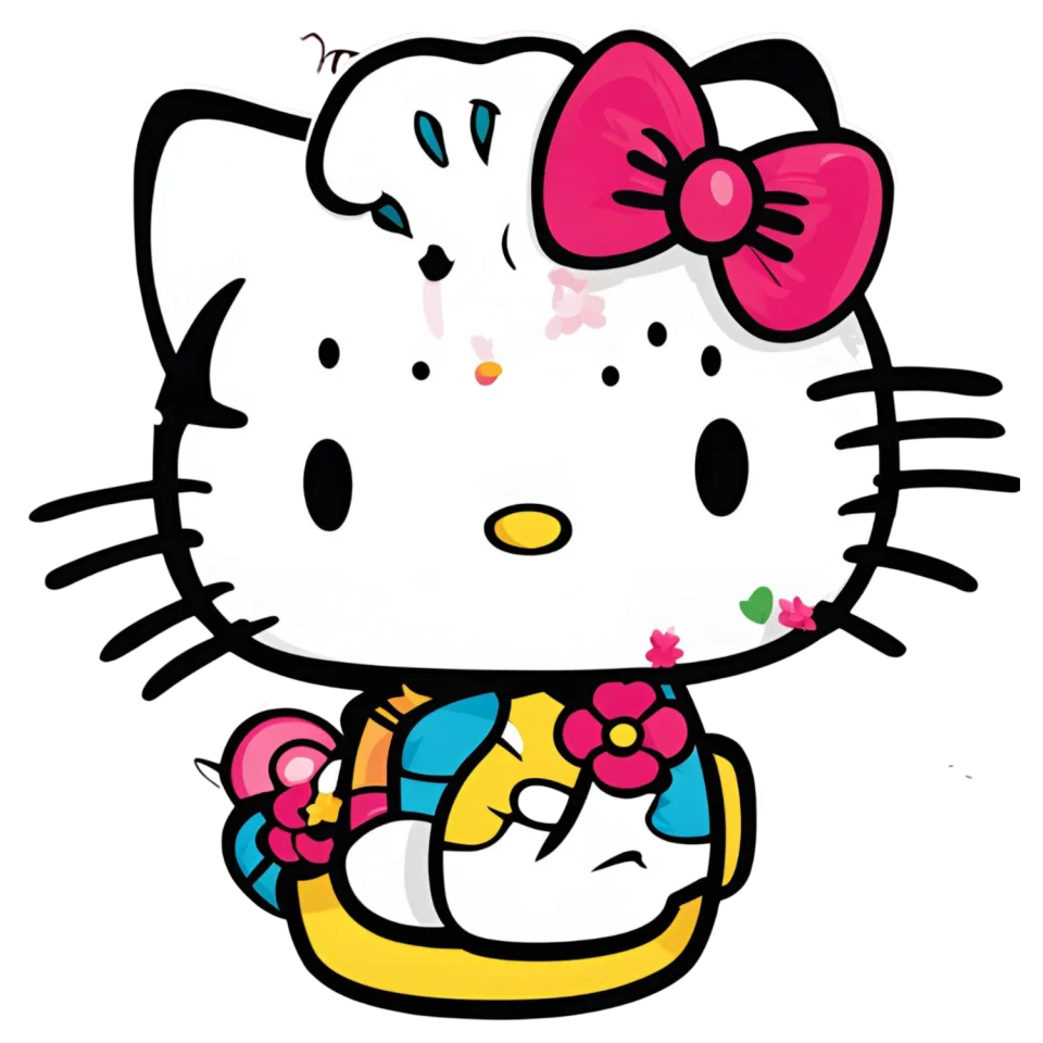 Cute hello kitty wallpaper in png clipart format free to download