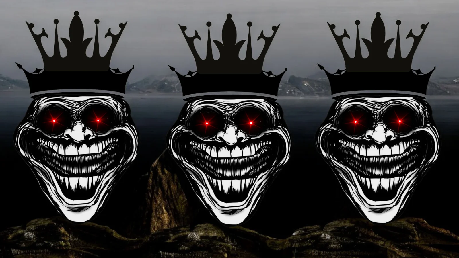 Dark evil king face desktop wallpaper free download - Dark Evil King Face Desktop Wallpaper PNG Image