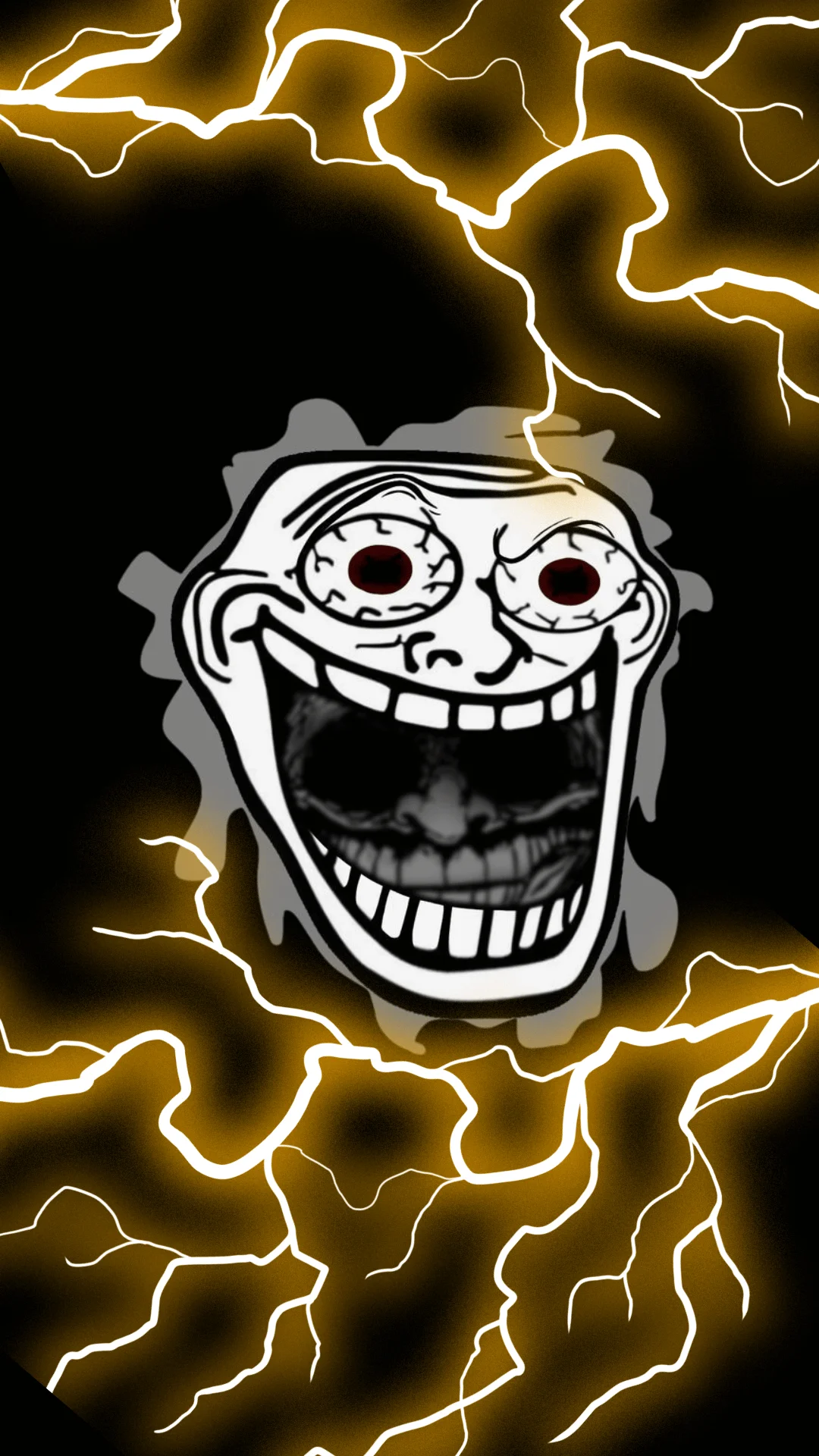 Get Your Free Black Troll Face Wallpaper in Transparent PNG – Limited Time Offer!