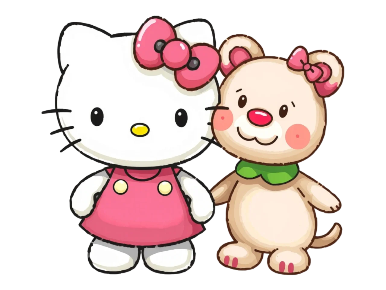 Hello kitty clipart and friend