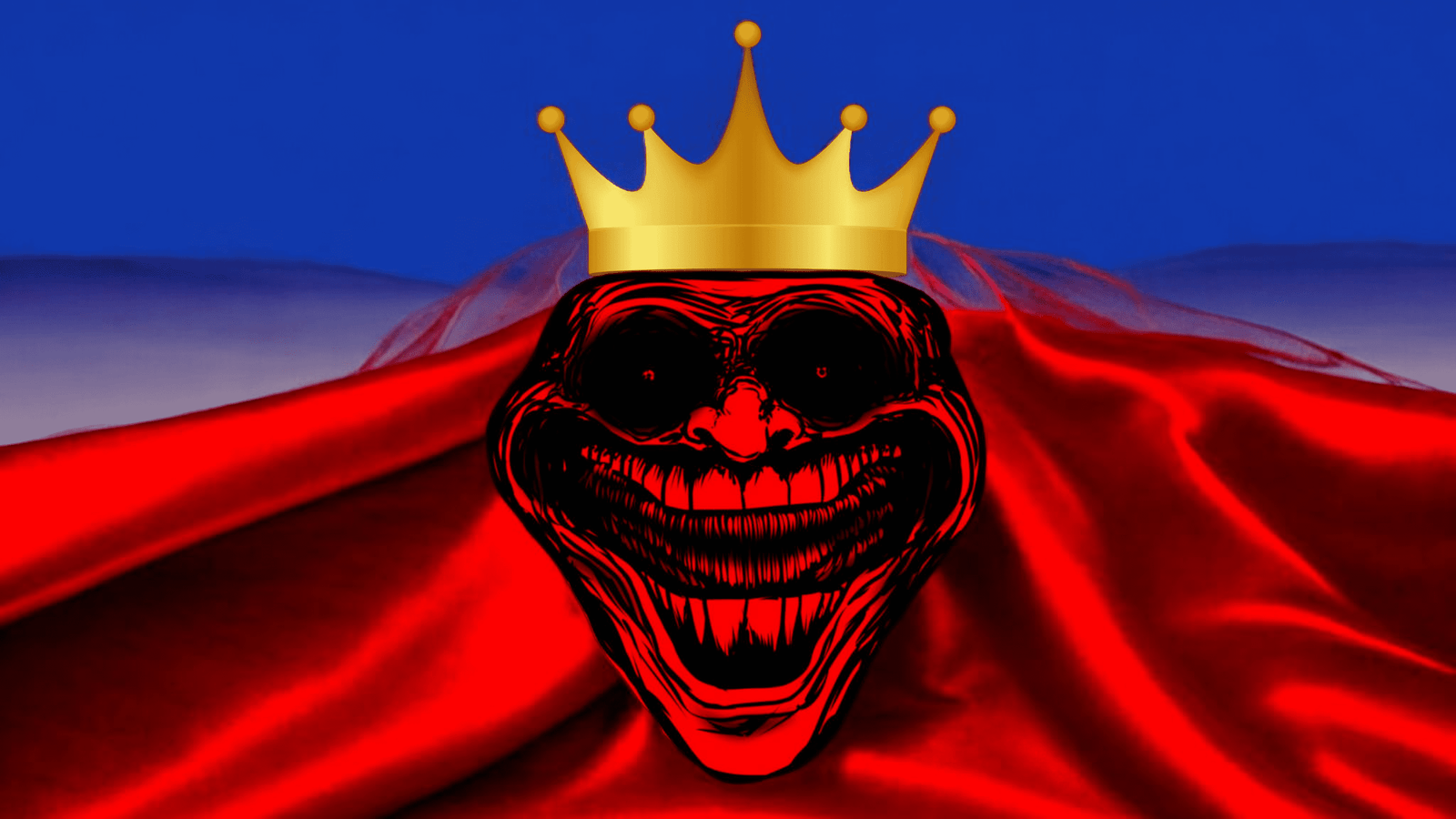 Red crowned troll king desktop wallpaper free download