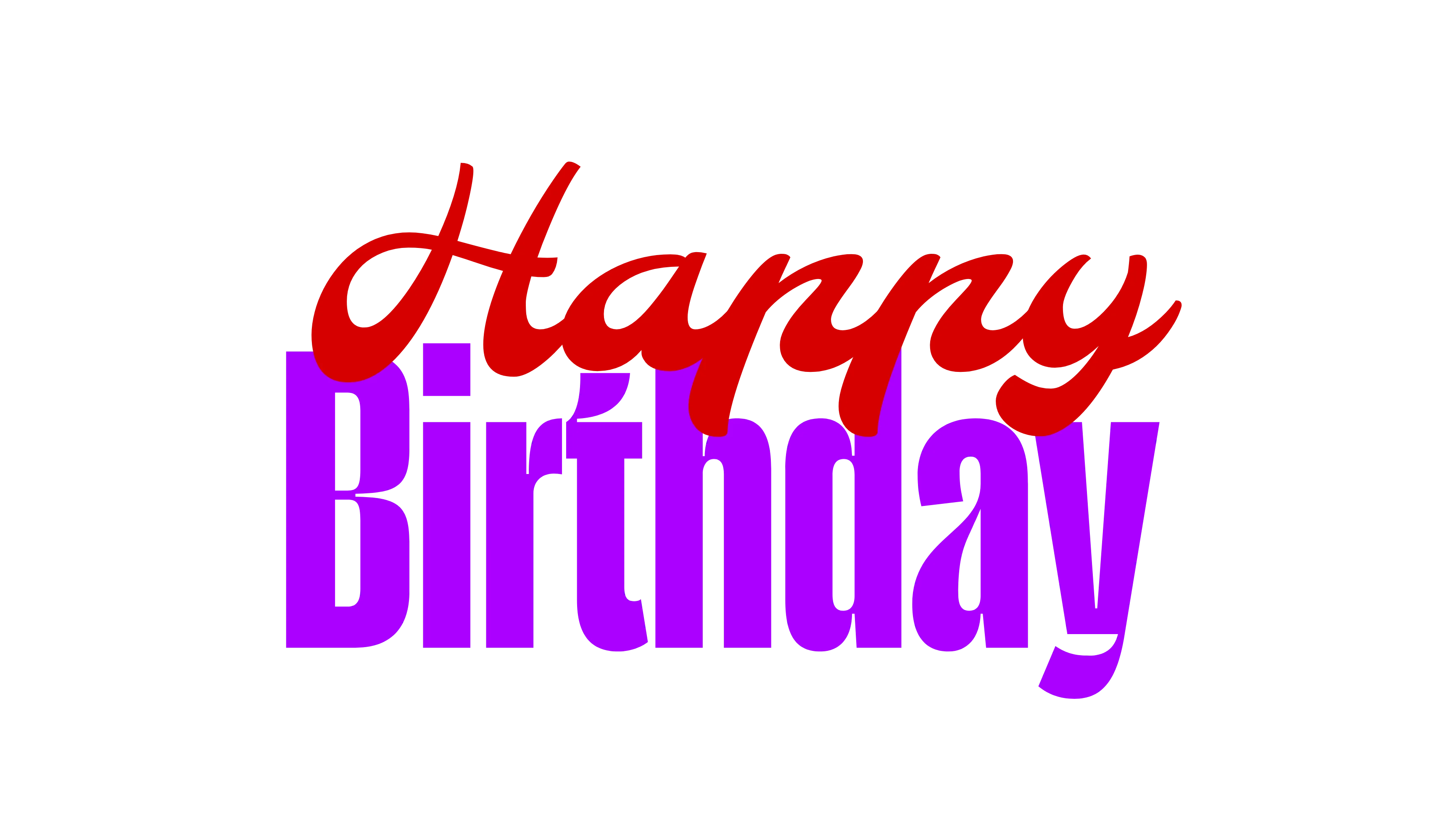 Birthday Wishes Text PNG Image