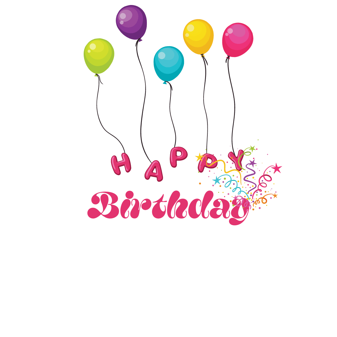 Happy birthday greeting text