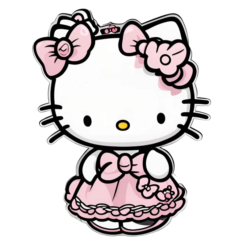 Hello Kitty PNG graphic transparent