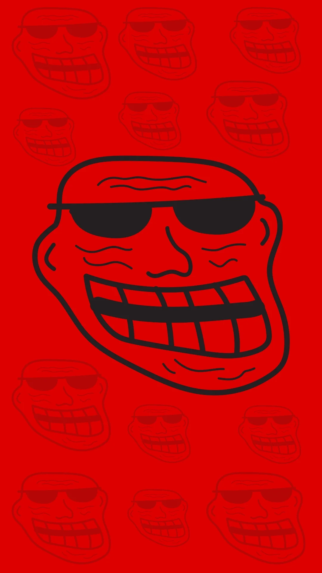 Red Troll Face Wallpaper