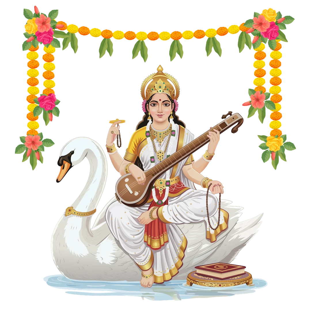 Saraswati puja transparent download - Saraswati Puja transparent PNG image for free download