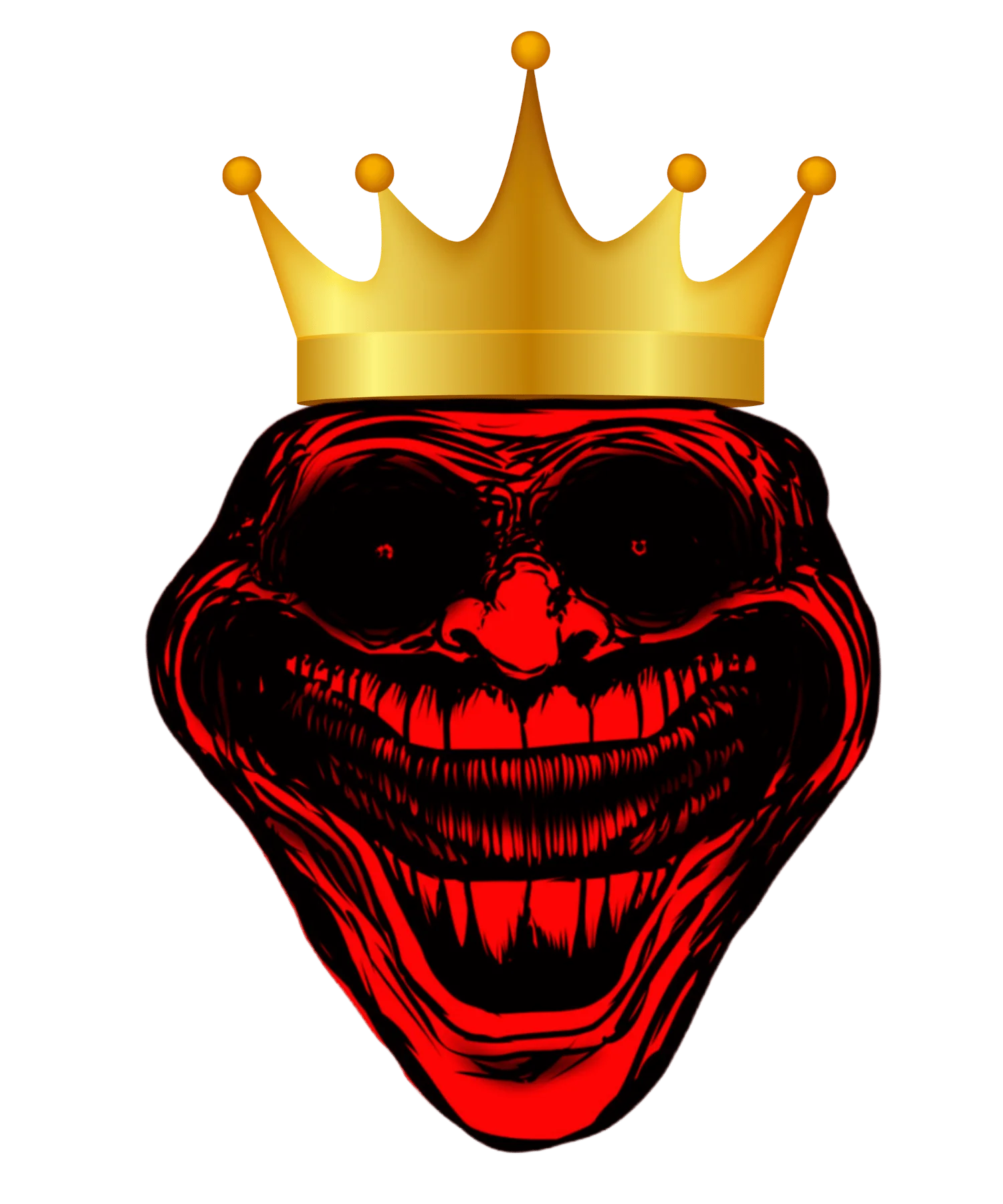 Scary troll face png