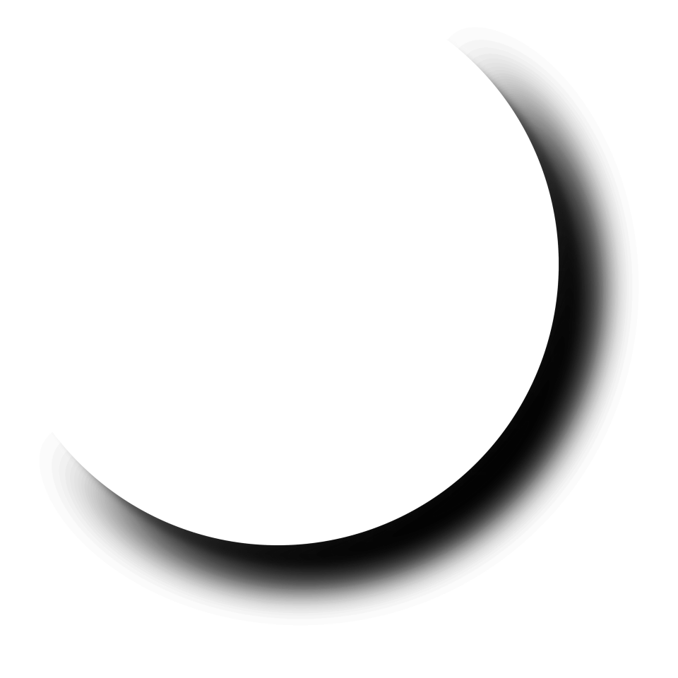 Soft Circular Drop Shadow PNG Image