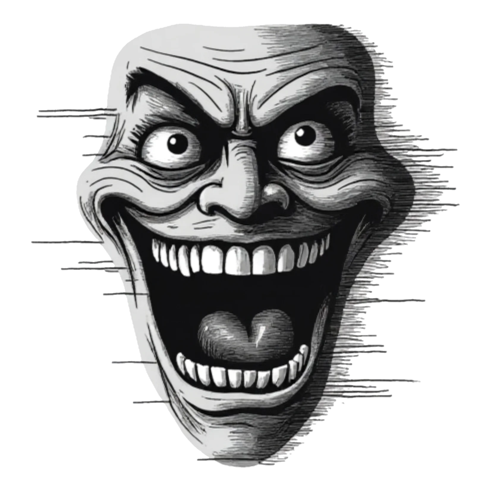 Troll Face Transparent Background PNG Image