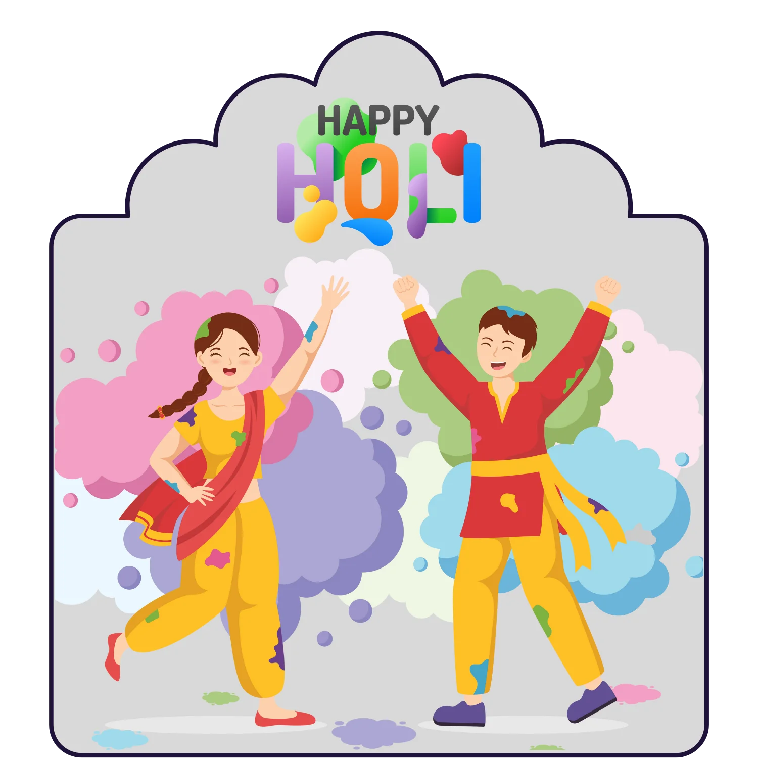 Happy Holi PNG Download
