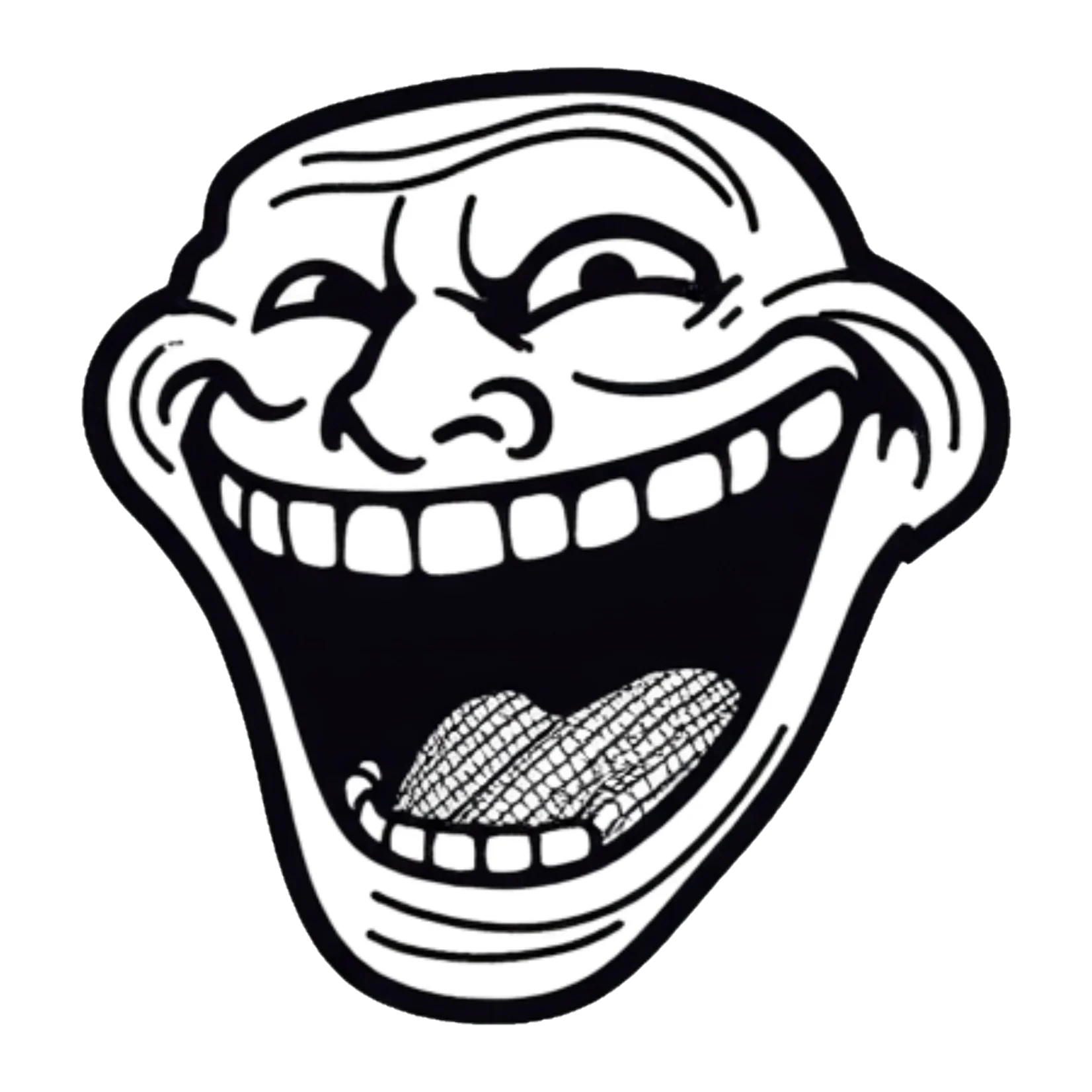 Happy troll face
