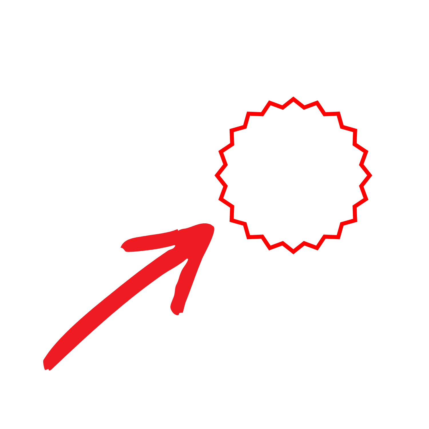 Free ‘high quality red circle and arrow png for youtube thumbnails’ PNG Download: Transparent HD Background