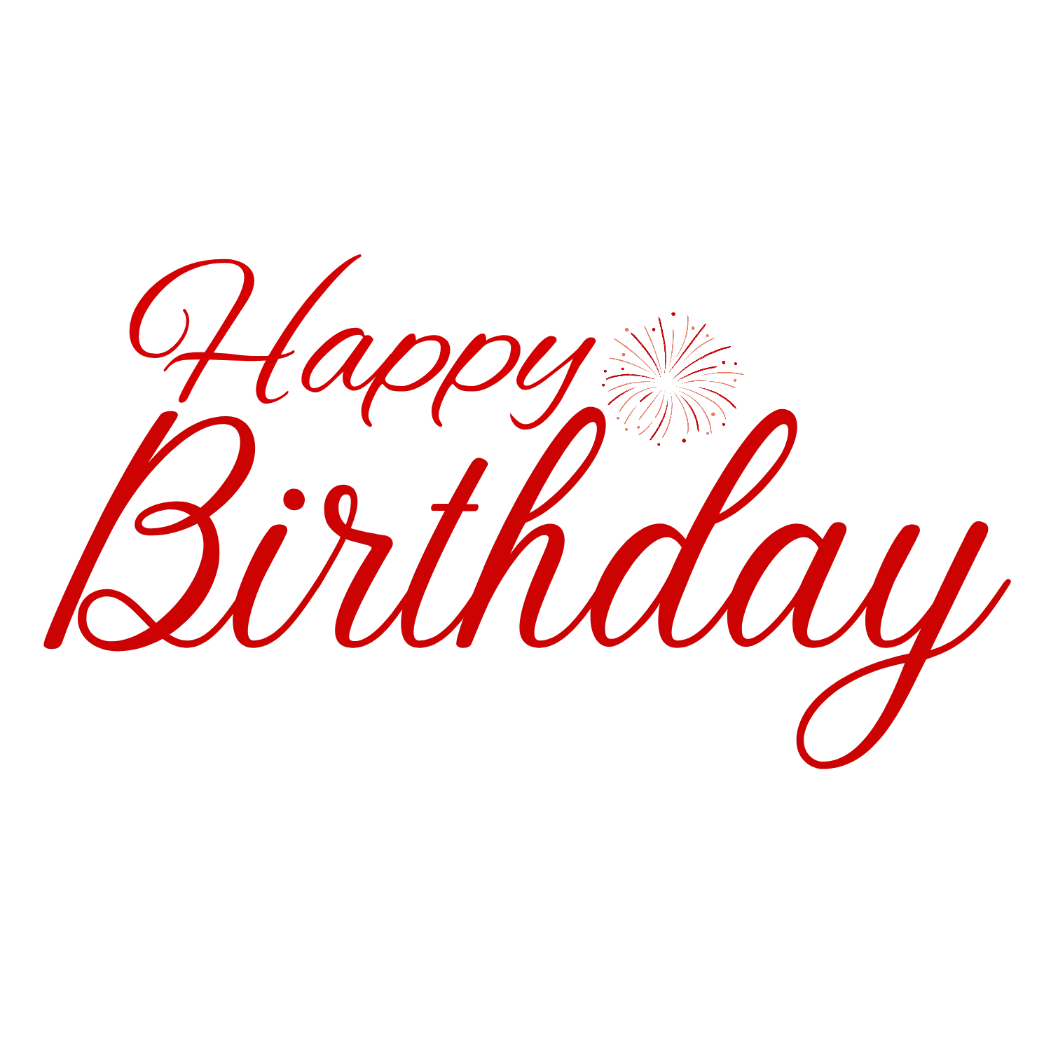 happy birthday png text image high-quality transparent PNG image for professional design projects