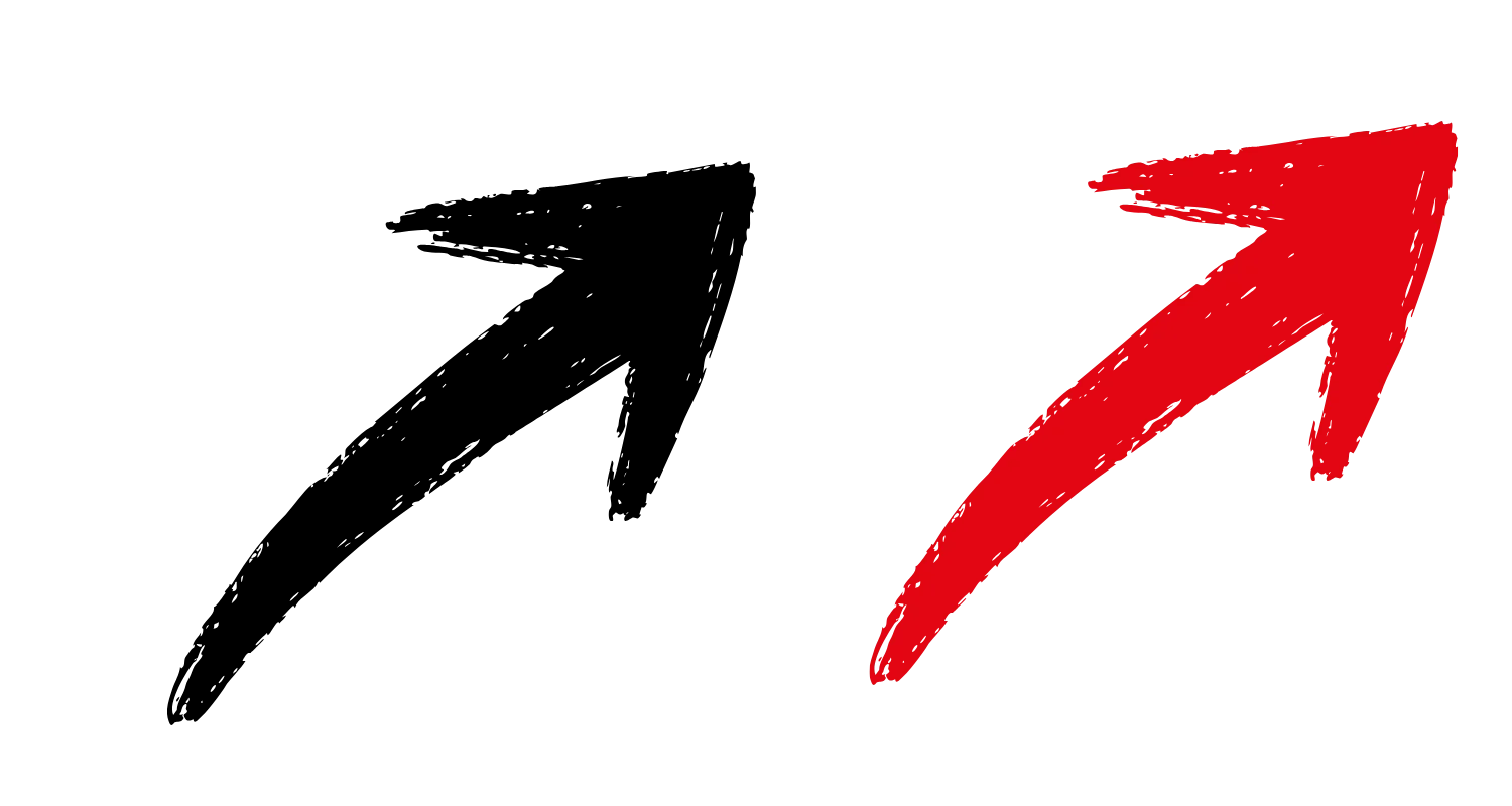 red black circle with arrow high-quality transparent PNG image