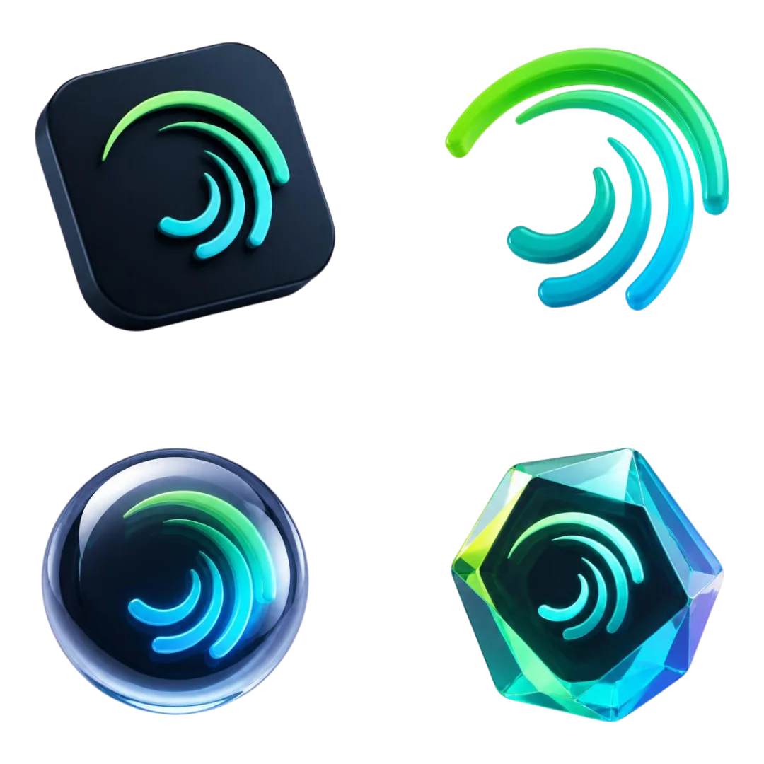 Alight Motion 3D Logo Collection PNG – Free Download