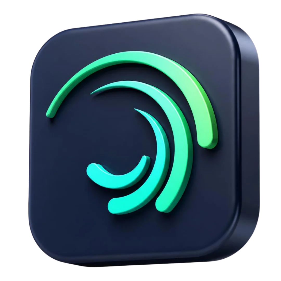 Alight Motion 3D Logo PNG Transparent – Free Download