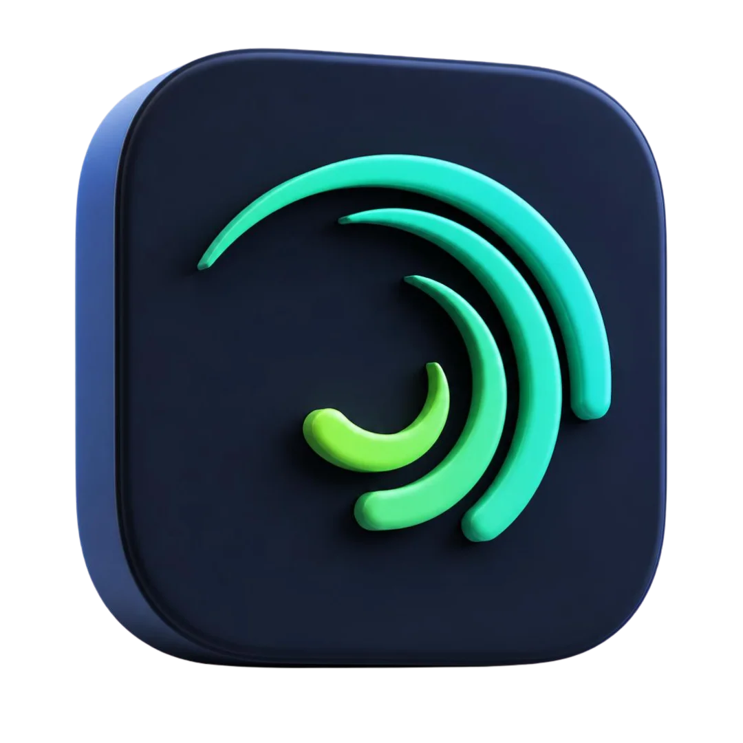 Alight Motion Logo 3D Icon PNG Transparent – Free Download
