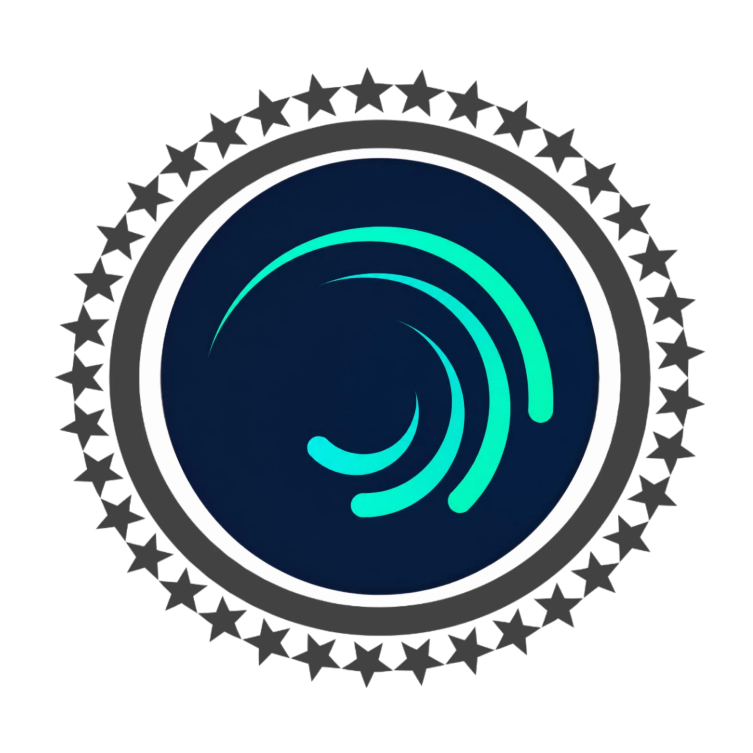 Alight Motion logo with a transparent background in PNG format.