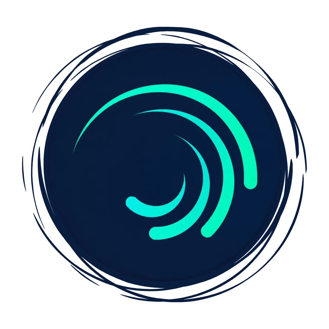 Alight Motion logo PNG with transparent background for easy use.