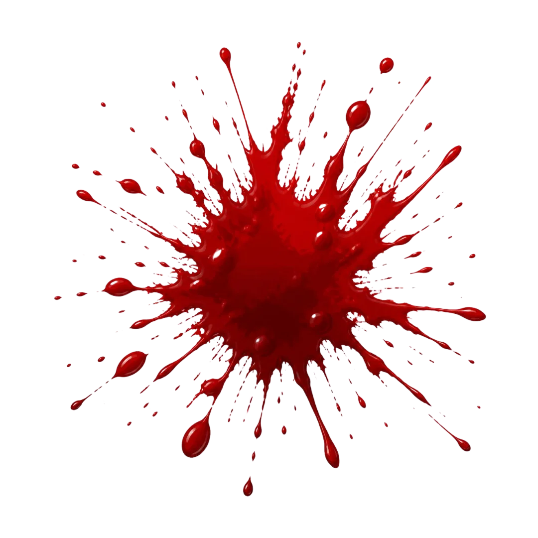 Blood splatter transparent png – Free Download