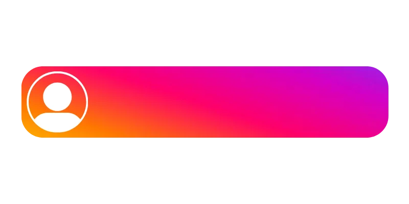 Instagram profile icon on a transparent background for easy use.